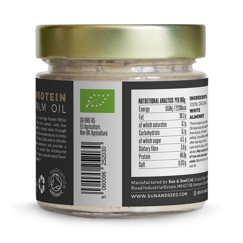 Sun & Seed organic almond protein butter 200g, imported from the UK