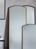 Gallery Home Gold Ashford Antique Arch full-length wall mirror 150cm x 60cm, UK version