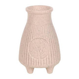 Something Different Greige Ribbed Incense Holder 11cm (British brand)
