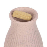 Something Different Greige Ribbed Incense Holder 11cm (British brand)