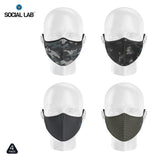 Social Lab triple layer reusable kids face masks 4 pack (British brand)