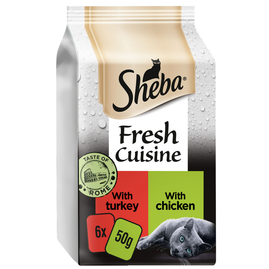 Sheba Fresh Cusine Taste of Rome Wet Cat Food Pouches Mixed in Gravy GOODS ASDA   