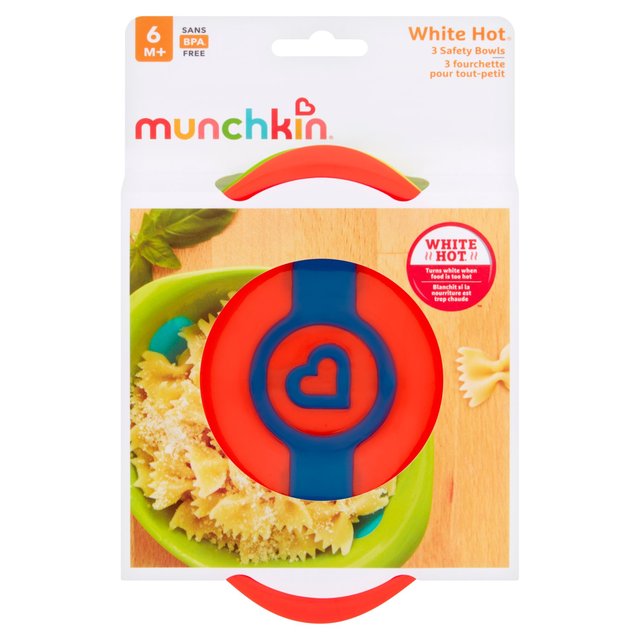 Munchkin White Hot Bowls 3pk   3 per pack GOODS M&S   