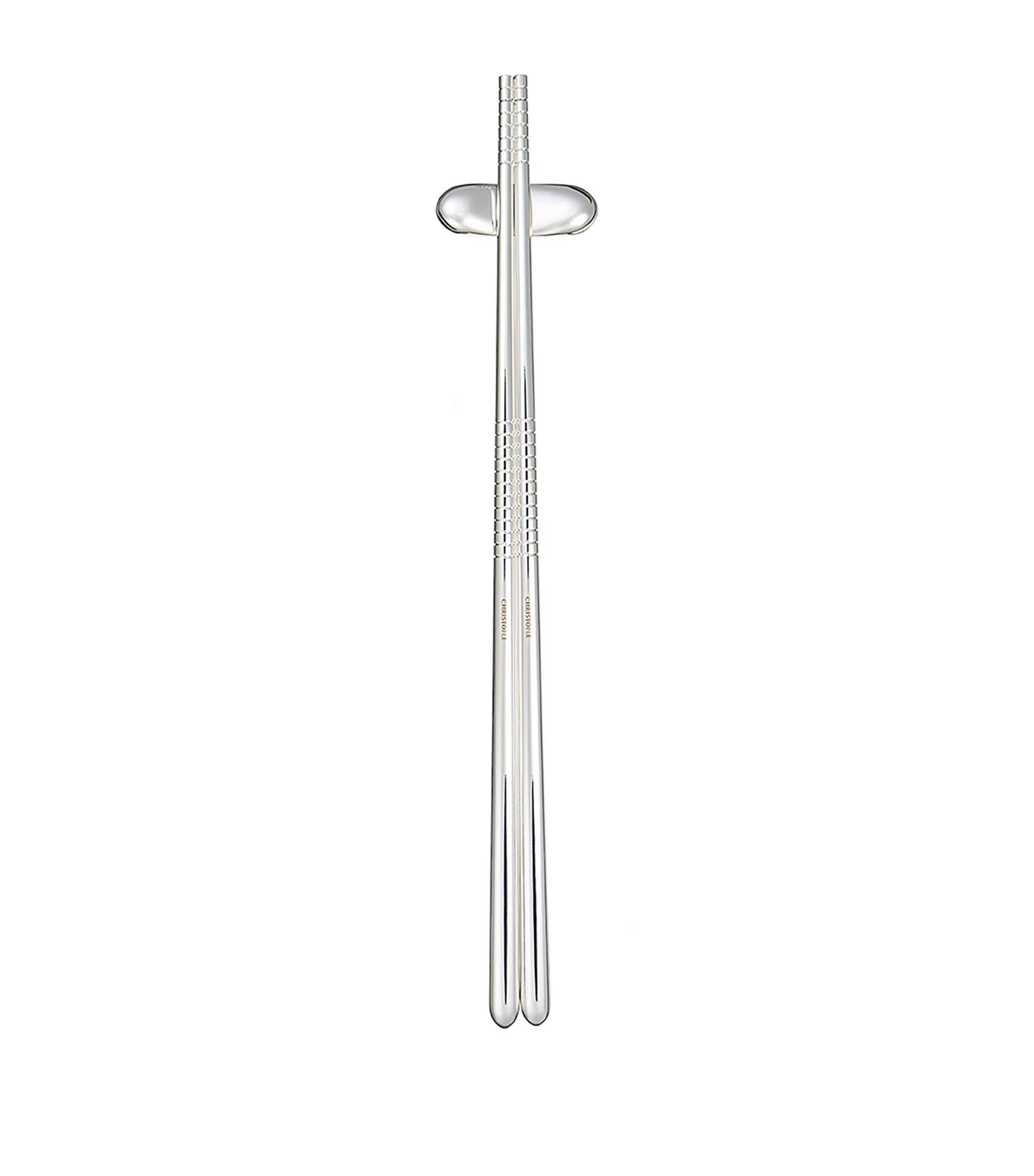 Christofle MOOD silver-plated chopsticks rest - British product