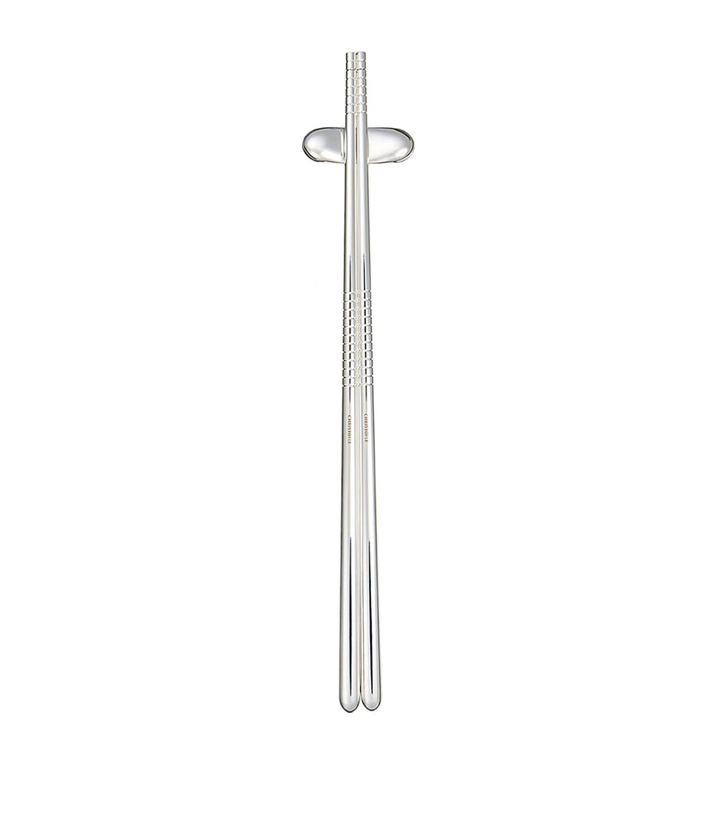 Christofle MOOD silver-plated chopsticks rest - British product