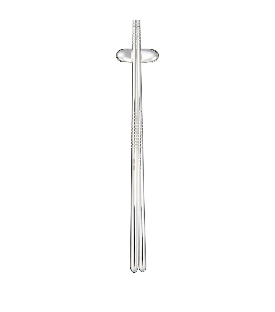 Christofle MOOD silver-plated chopsticks rest - British product