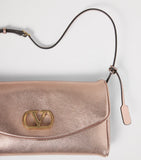 Valentino Garavani Vain small shoulder bag metallic leather - British product