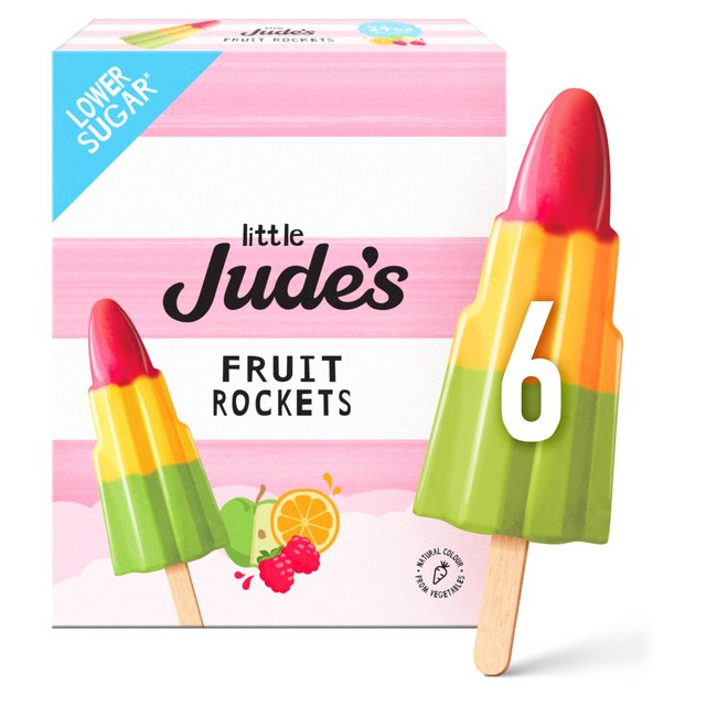 Little Jude's Fruit Rocket Lollies   6 x 55ml GOODS M&S   