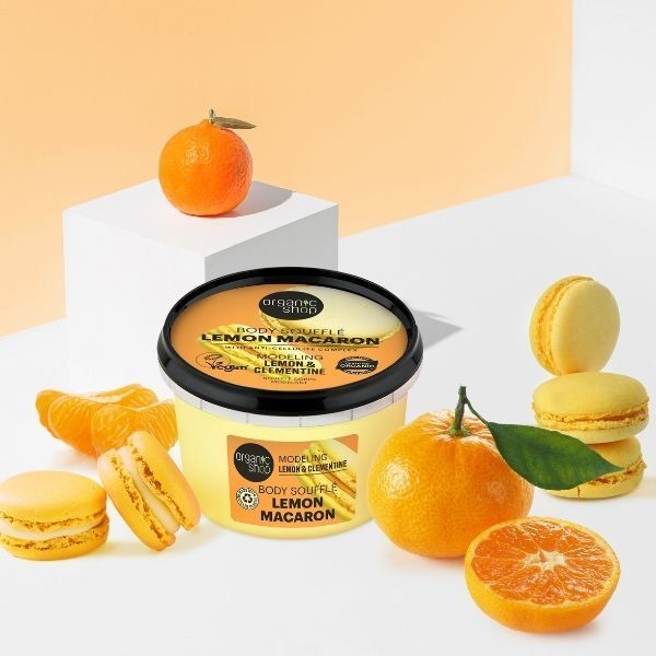 Organic Shop Lemon Macaron Body Souffle Lemon & Clementine GOODS Superdrug   