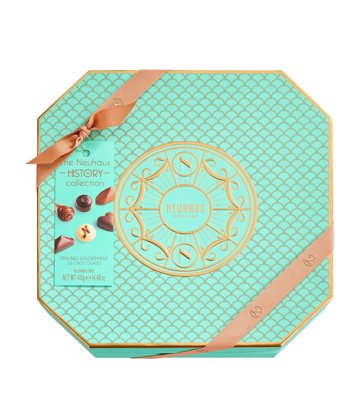 Neuhaus Milk White and Dark Chocolate 28-Piece History Collection 410g, imported from the UK