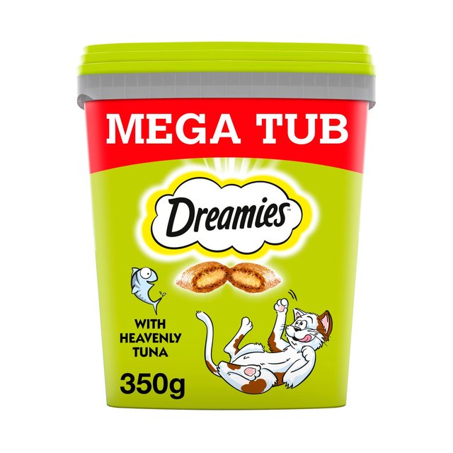 Dreamies Cat Treat Biscuits with Tuna Flavour Bulk Mega Tub   350g GOODS M&S   