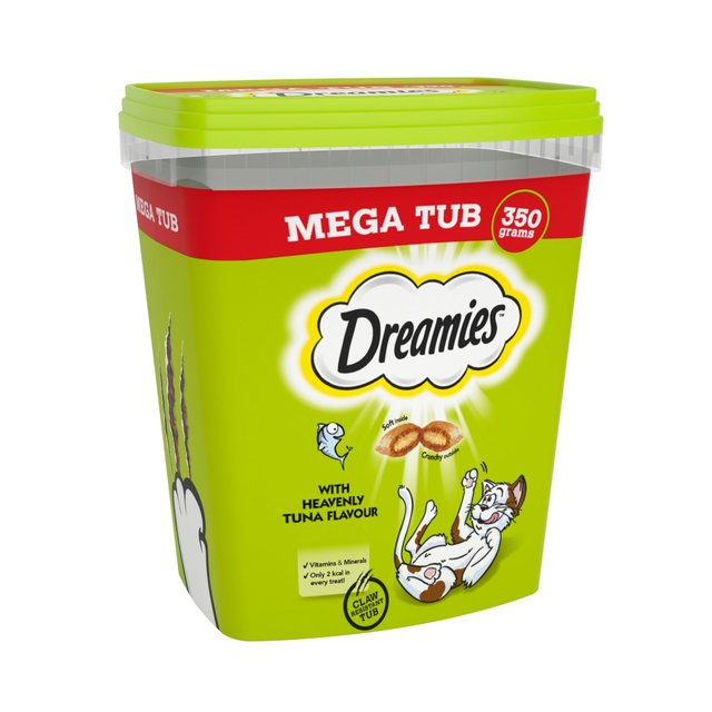 Dreamies Cat Treat Biscuits with Tuna Flavour Bulk Mega Tub   350g GOODS M&S   