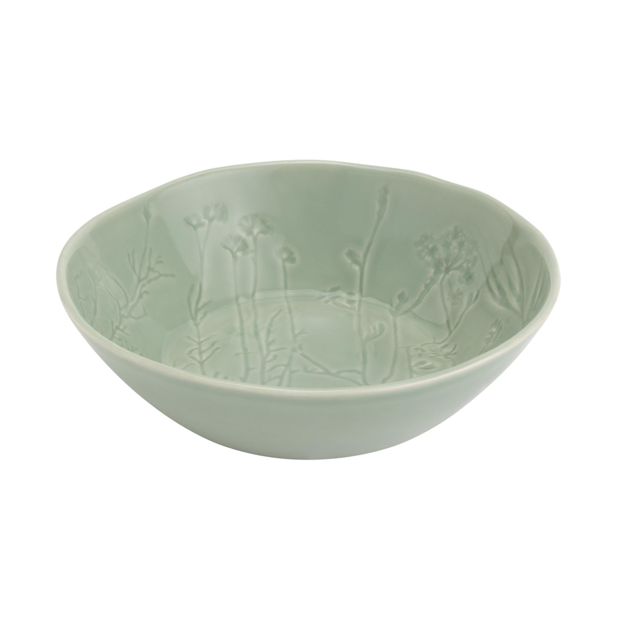 Habitat Pressed Floral Pasta Bowl GOODS Sainsburys   