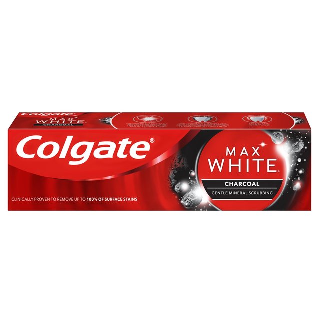 Colgate Max White Charcoal Whitening Toothpaste   75ml