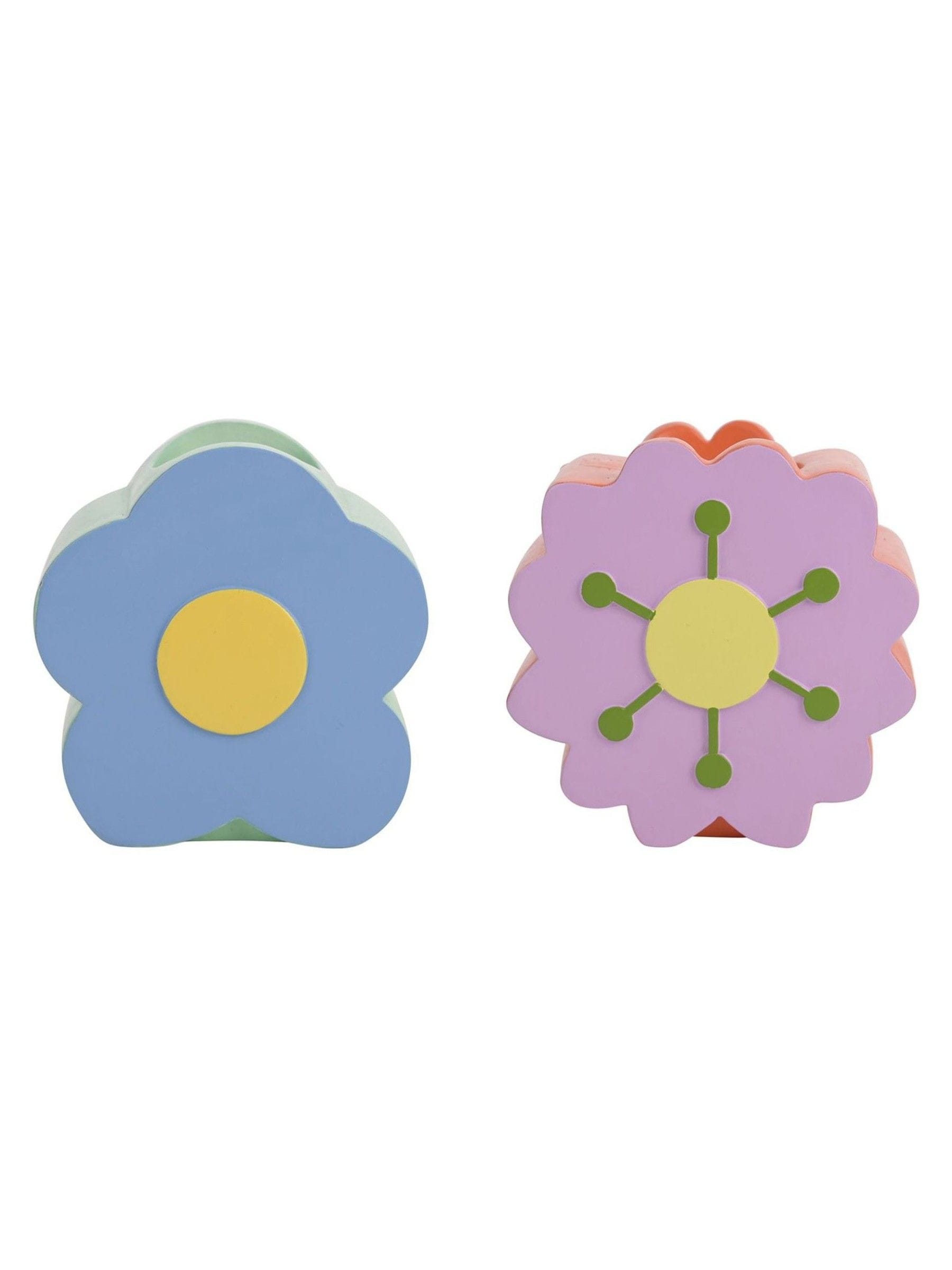 Widdop flower-shaped candle holders set of 2 (British brand)