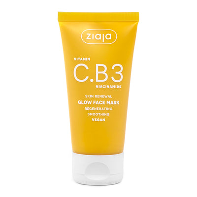 Superdrug Ziaja Vitamin C.B3 Niacinamide Glow Face Mask 50ml- Buy online at McGrocer