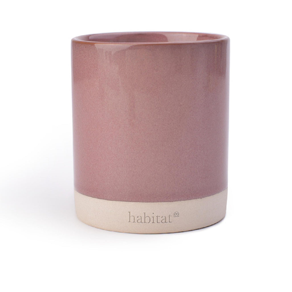 Habitat Small Ceramic Scented Candle - Patchouli & Plum