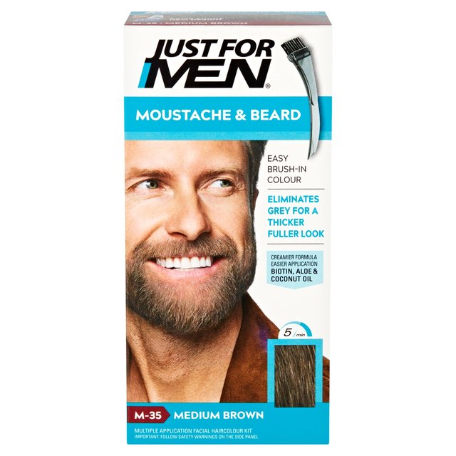 Just For Men Moustache & Beard Medium Brown GOODS M&S   