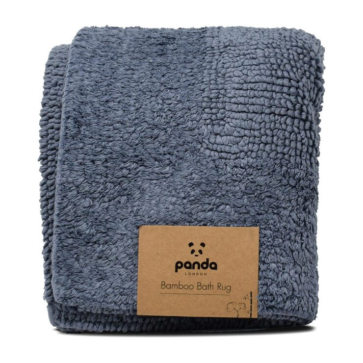 Panda blue bamboo bath rug 50x80 cm - British product