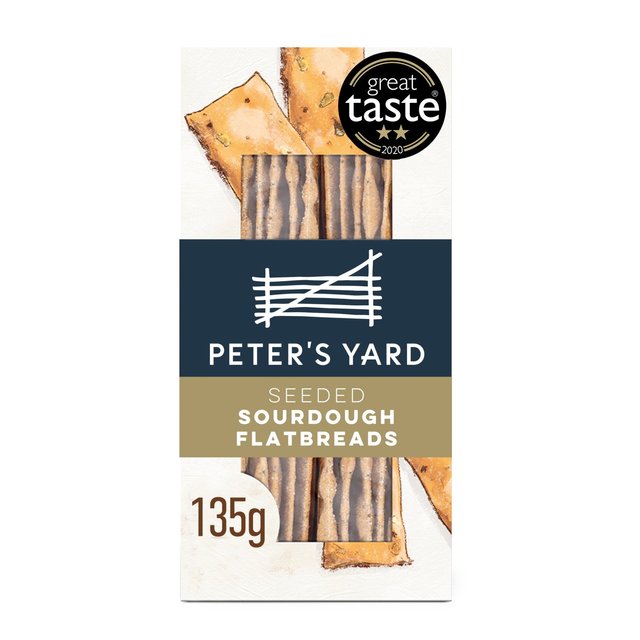 Peter's Yard Seeded Sourdough Flatbreads   135g GOODS M&S   