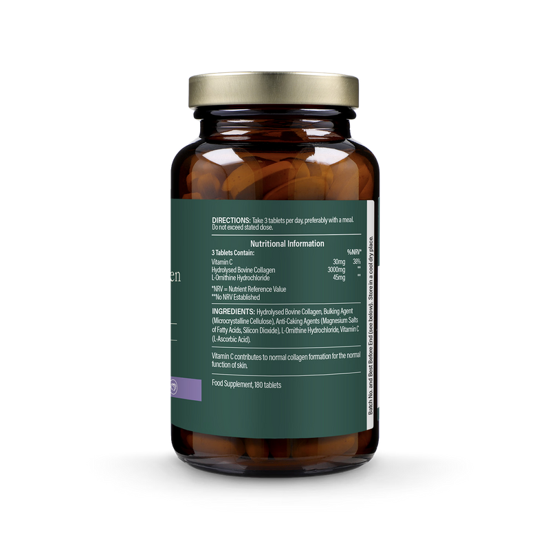 Holland & Barrett Bovine Collagen 3000mg 180 Tablets, UK version