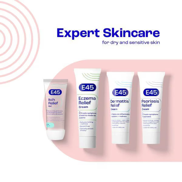 E45 Dermatitis Relief Cream 50ml - British product