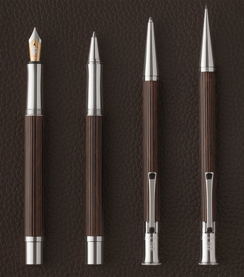 Graf von Faber-Castell wool and platinum-plated classic rollerball pen, UK version