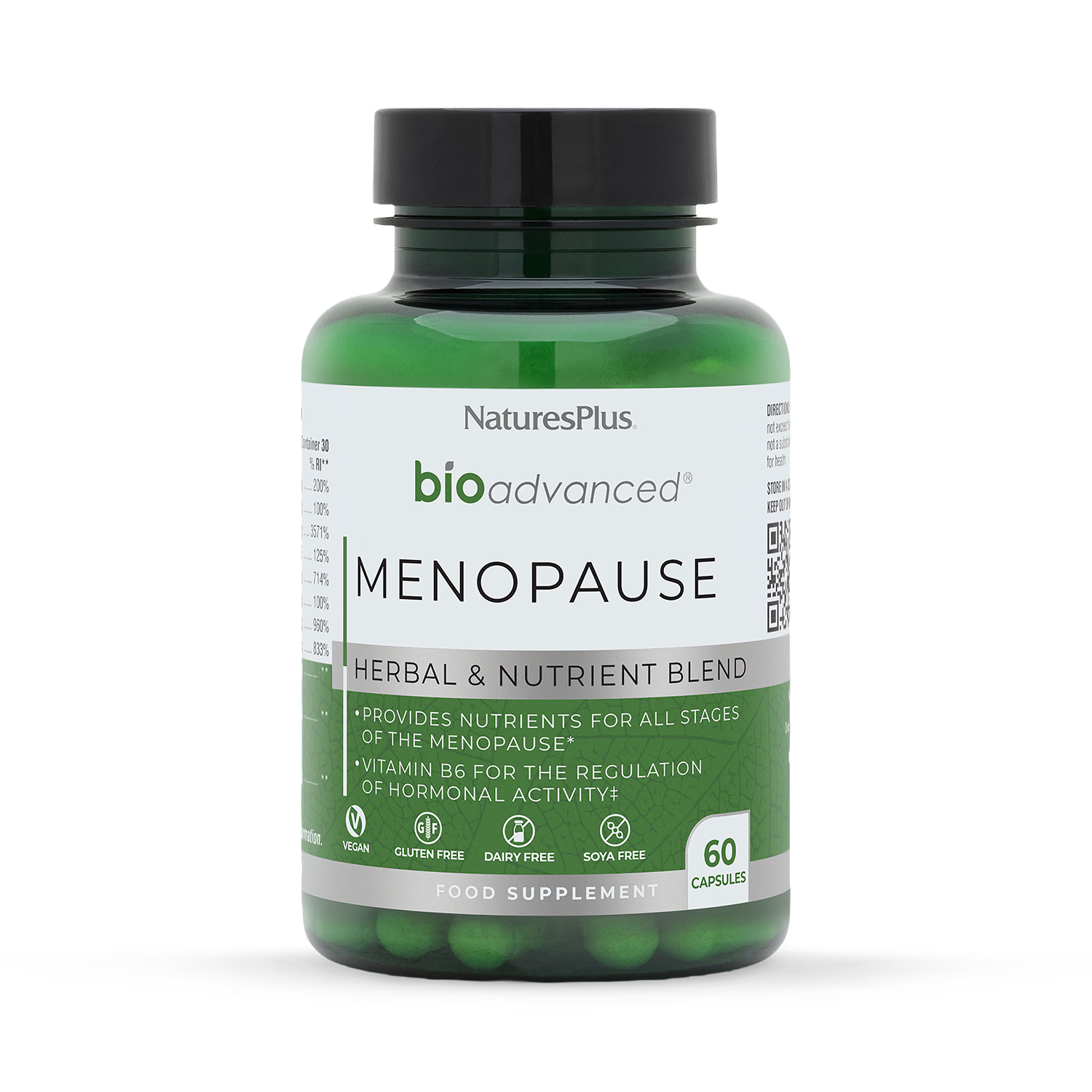 NaturesPlus BioAdvanced menopause capsules 60 count - British product
