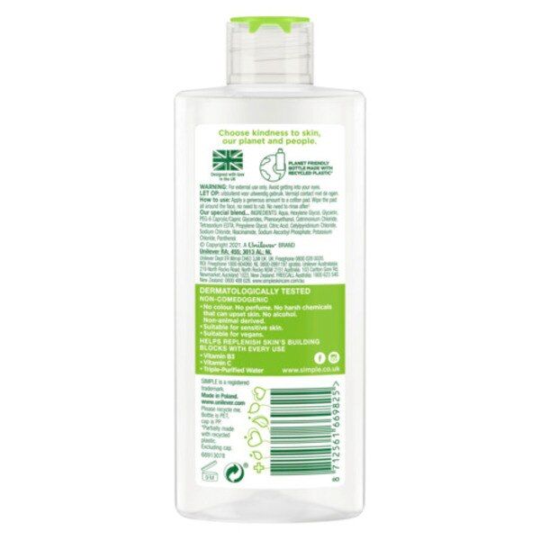 Simple Kind to Skin Micellar Cleansing Water 200ml GOODS Superdrug   