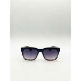 SVNX square sunglasses in black leopard, UK version