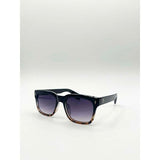 SVNX square sunglasses in black leopard, UK version
