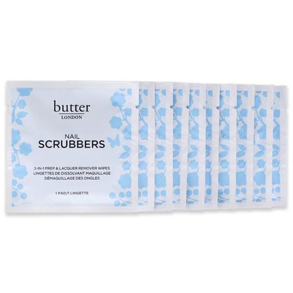 Butter London Nail Scrubbers wipes 10 pack, imported from the UK