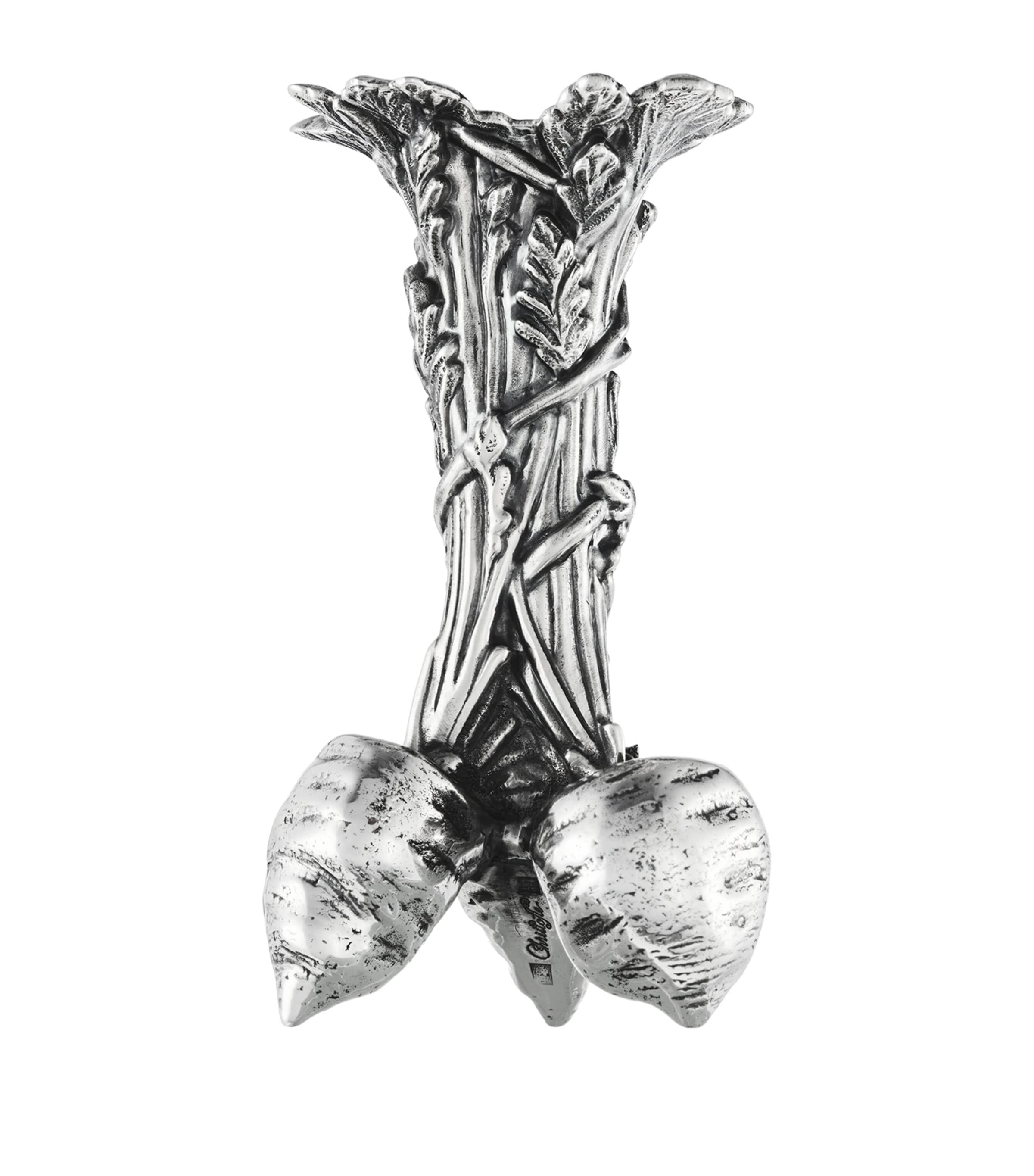 Christofle silver-plated Bunch of Carrots vase 10.5cm - British product