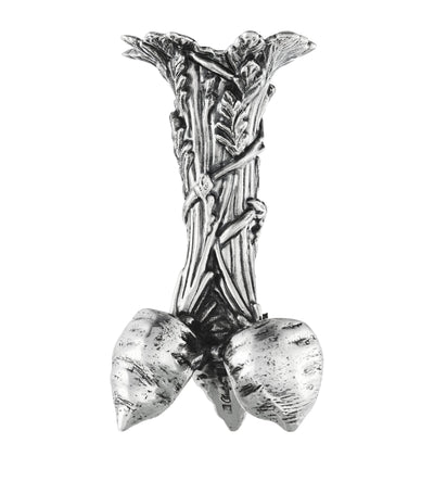Harrods Christofle Silver-Plated Bunch Of Carrots Vase (10.5cm)- Buy online at McGrocer
