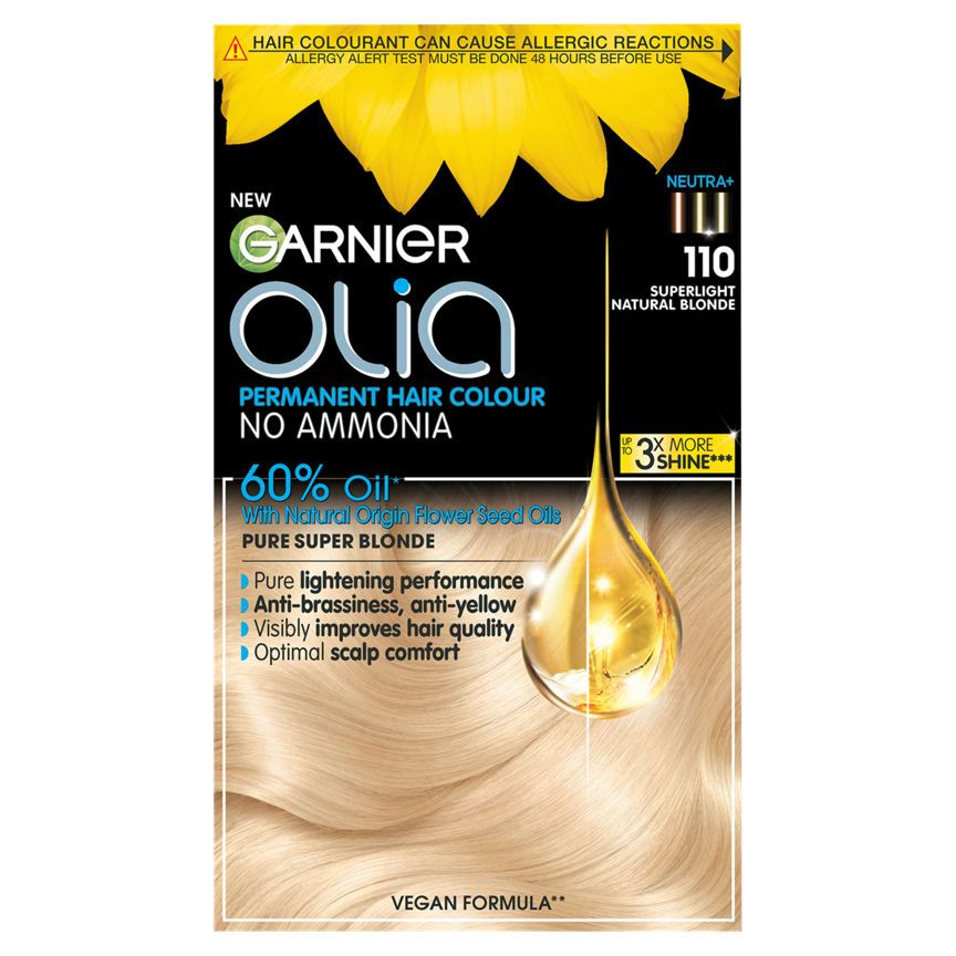 Garnier Olia Super Light Blonde Permanent Hair Colour Hair Colourants & Dyes ASDA   