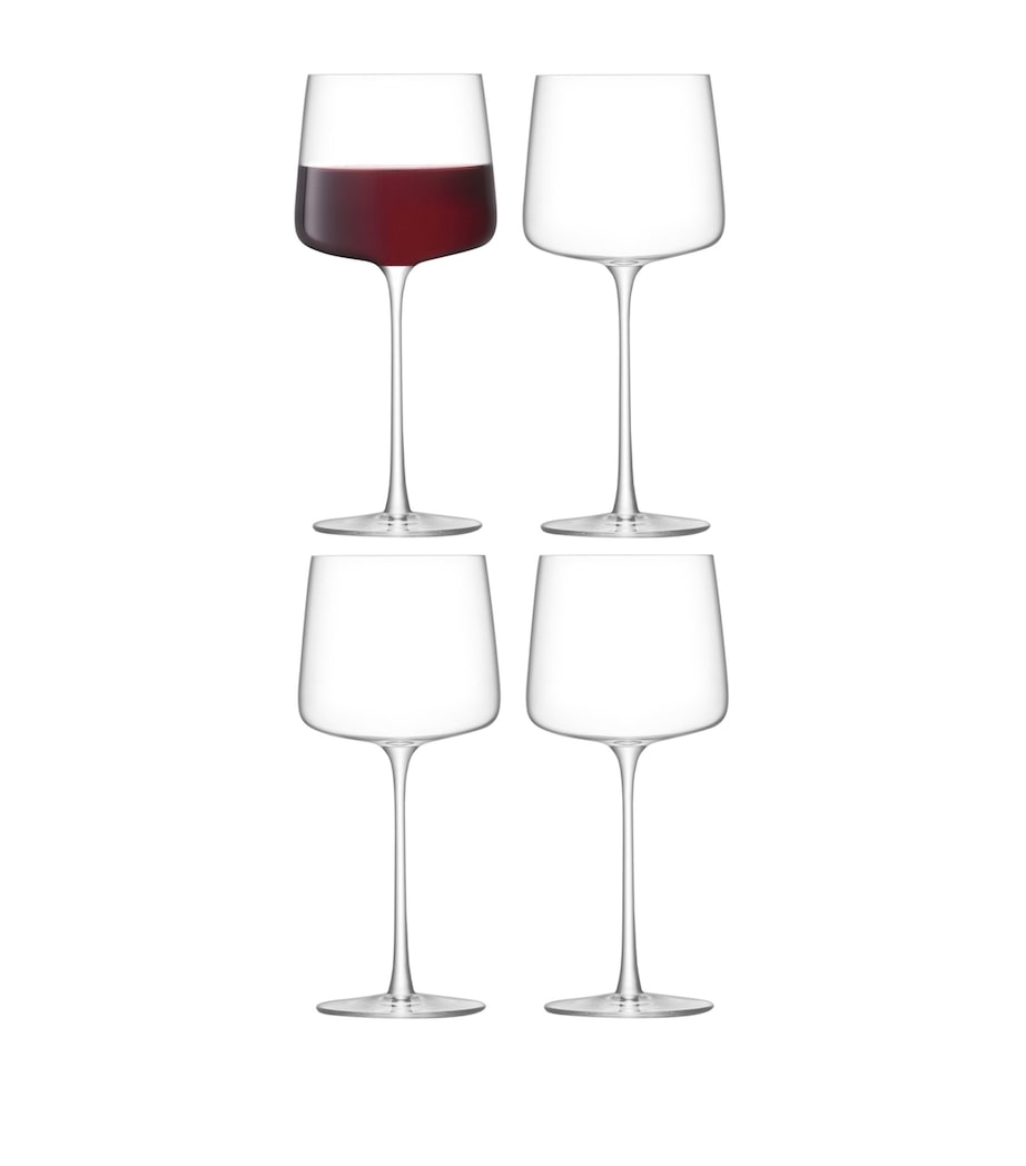 LSA International Metropolitan red wine glasses set of 4 400ml, UK version