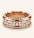 Cartier Maillon Panthère rose gold diamond ring (British brand)