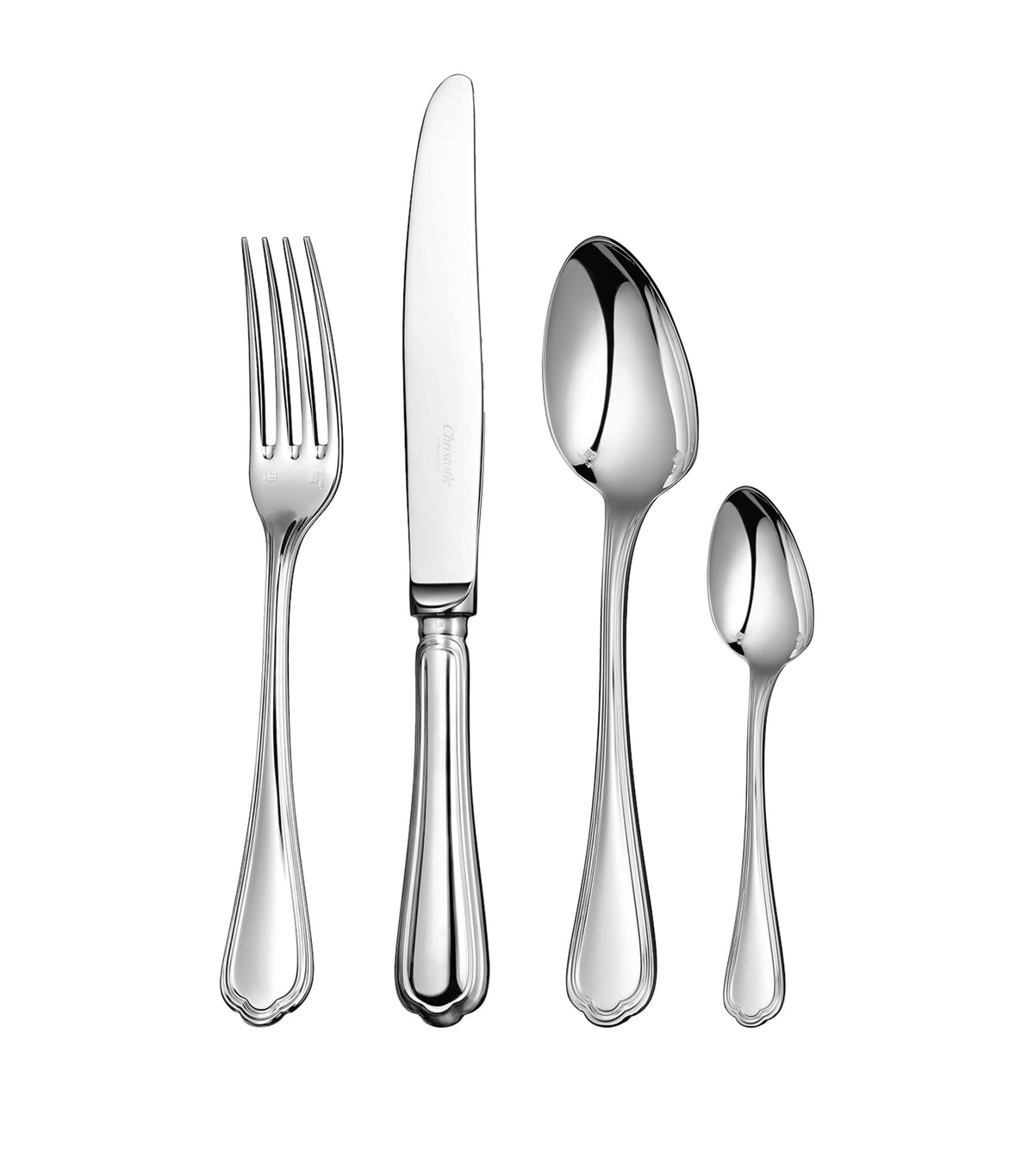 Christofle Spatours silver-plated 24-piece cutlery set - British product