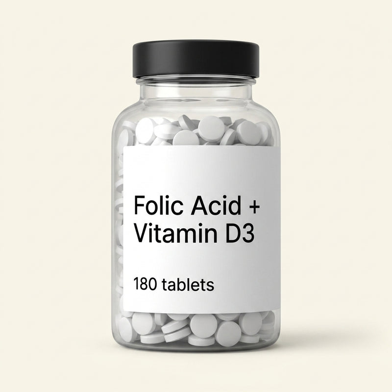 Holland & Barrett Folic Acid D3 180 tablets - British product