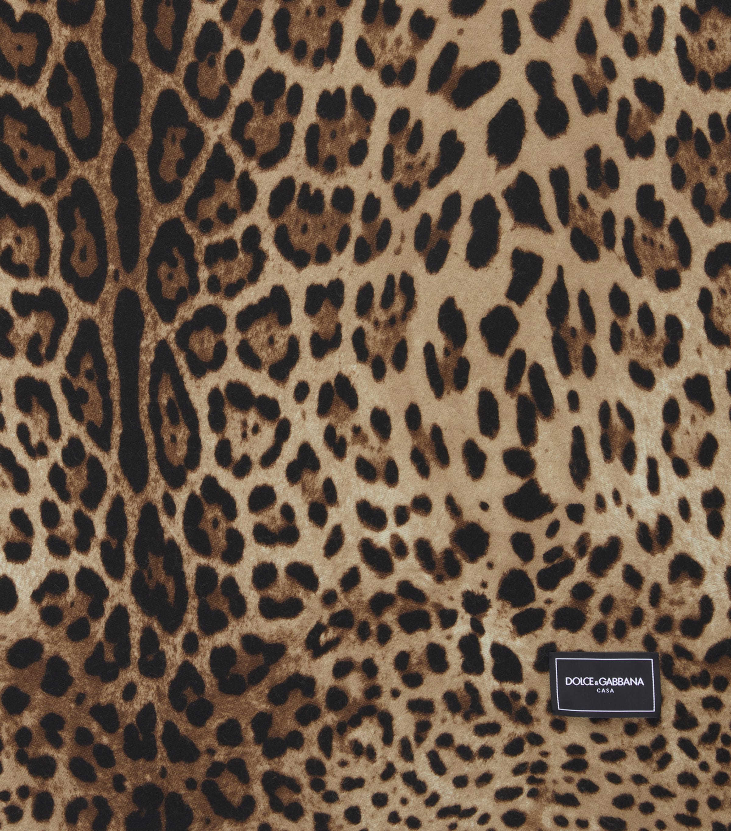 Dolce&Gabbana Wool-Silk Leopardo Blanket 140cm x 180cm - British product