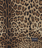 Dolce&Gabbana Wool-Silk Leopardo Blanket 140cm x 180cm - British product