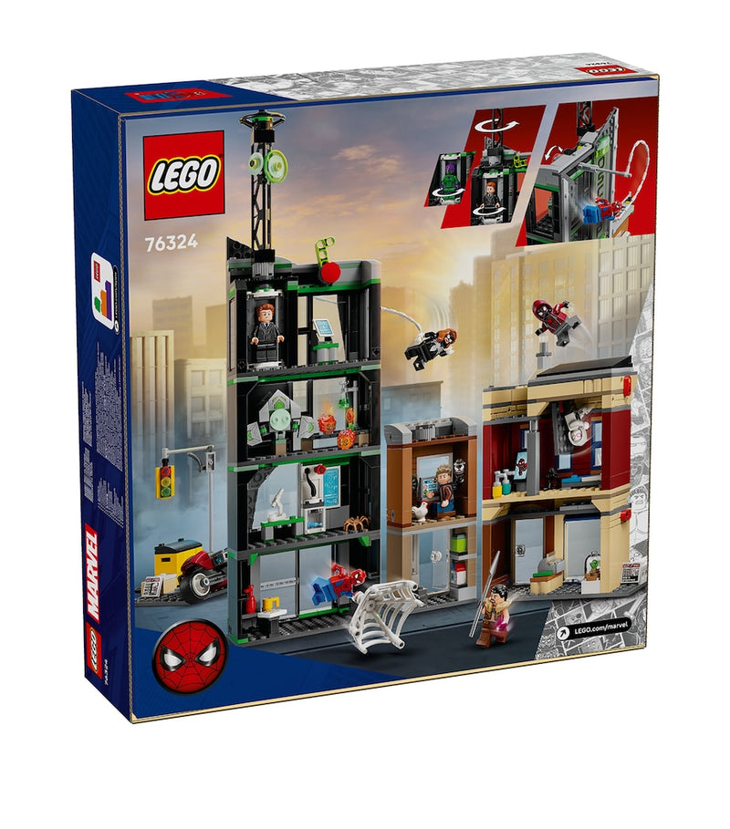 Lego Marvel Spider-Man vs. Oscorp building set, UK version