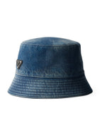 Prada denim bucket hat 100% cotton, UK version
