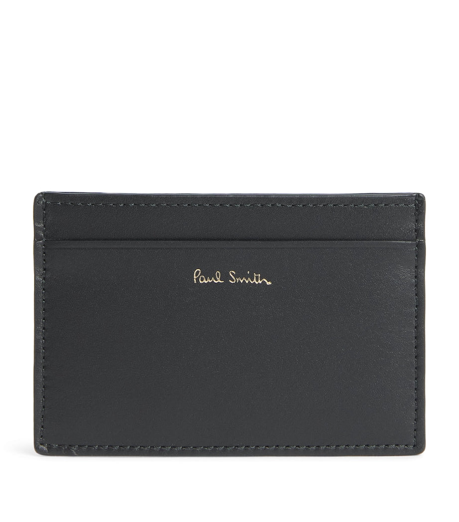 Paul Smith signaturstripe kortholder i skinn (britisk merke)