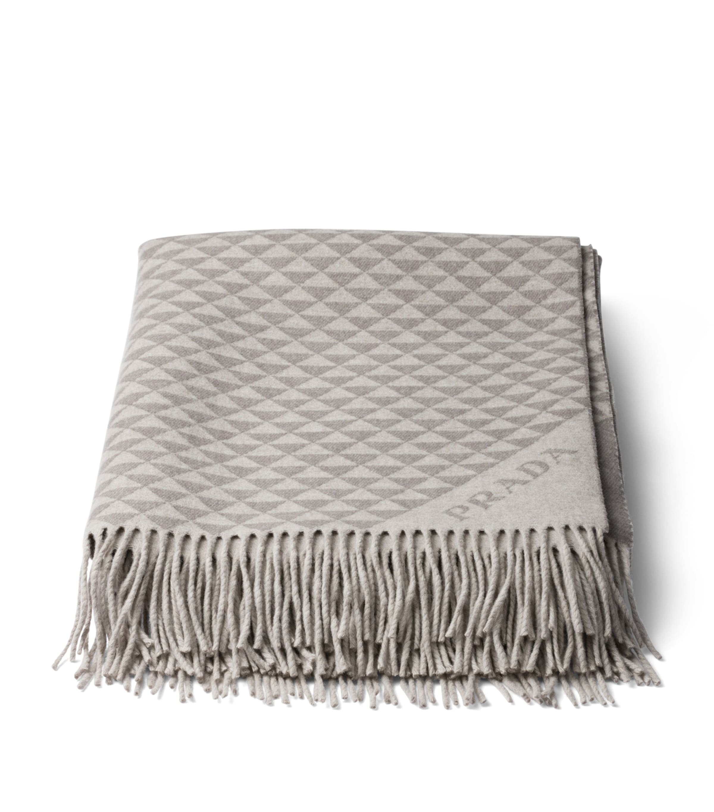 Prada Symbole Wool-Cashmere Throw, imported from the UK