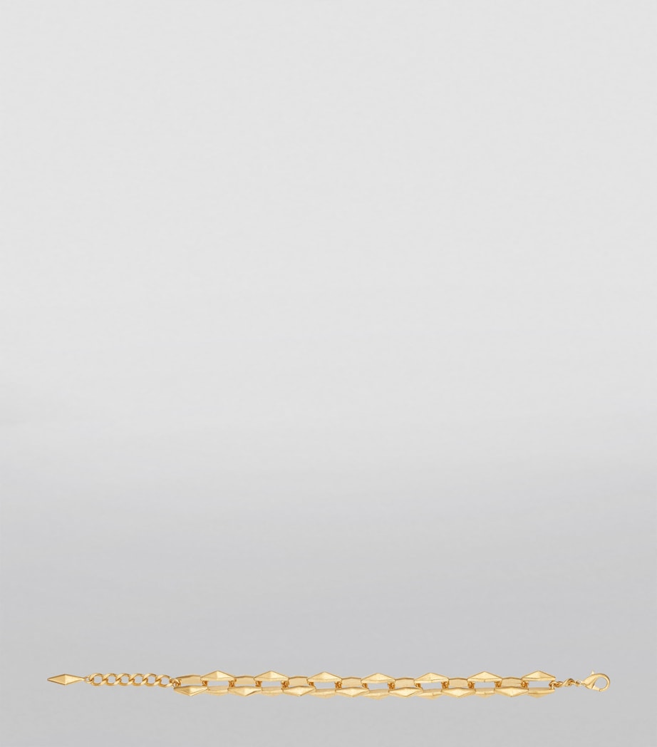 Jimmy Choo gold-tone chain bracelet 18cm, imported from the UK