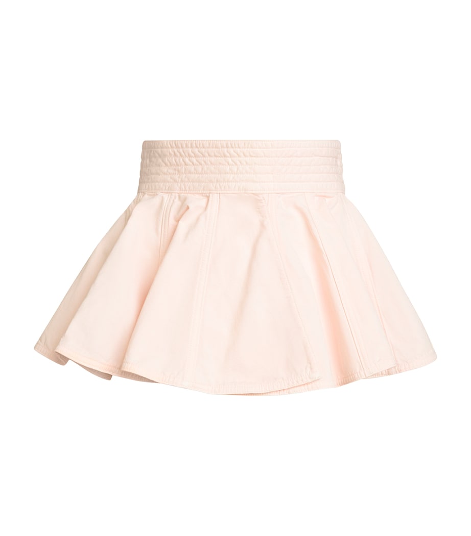 Alaïa designer denim peplum belt, imported from the UK