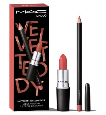 MAC Lip Duo Kit Body Care Boots Velvet Teddy plus Boldly Bare  