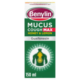 Benylin Mucus Cough Max Honey & Lemon Flavour Syrup 150ml