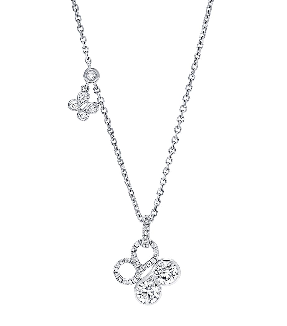 Boodles white gold diamond necklace, UK version